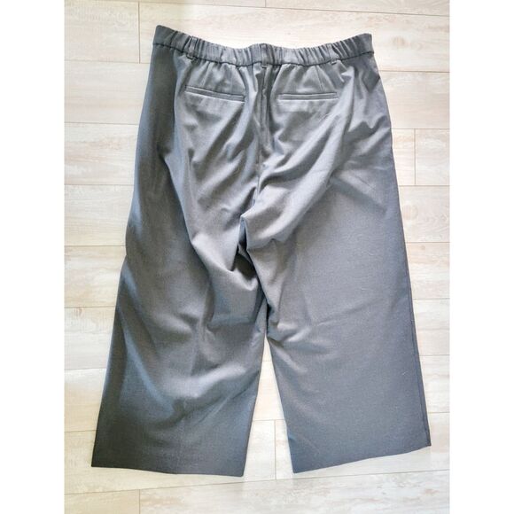 J. Jill 18 Wide Leg Crop‎ Pants Gray Lavarock Stretchy Zip Hook Pckts 1X NEW - Picture 2 of 7
